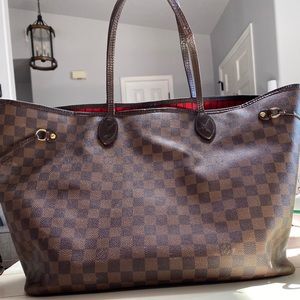 Authentic Louis Vuitton never full GM damier